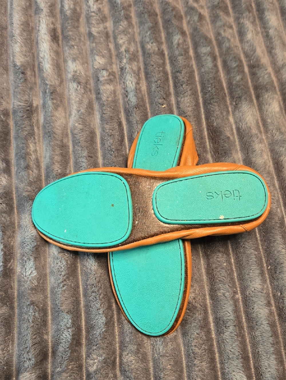 Tieks Classic Women's Tan Ballet Flats - Slip-On Comfort - Picture 2 of 5